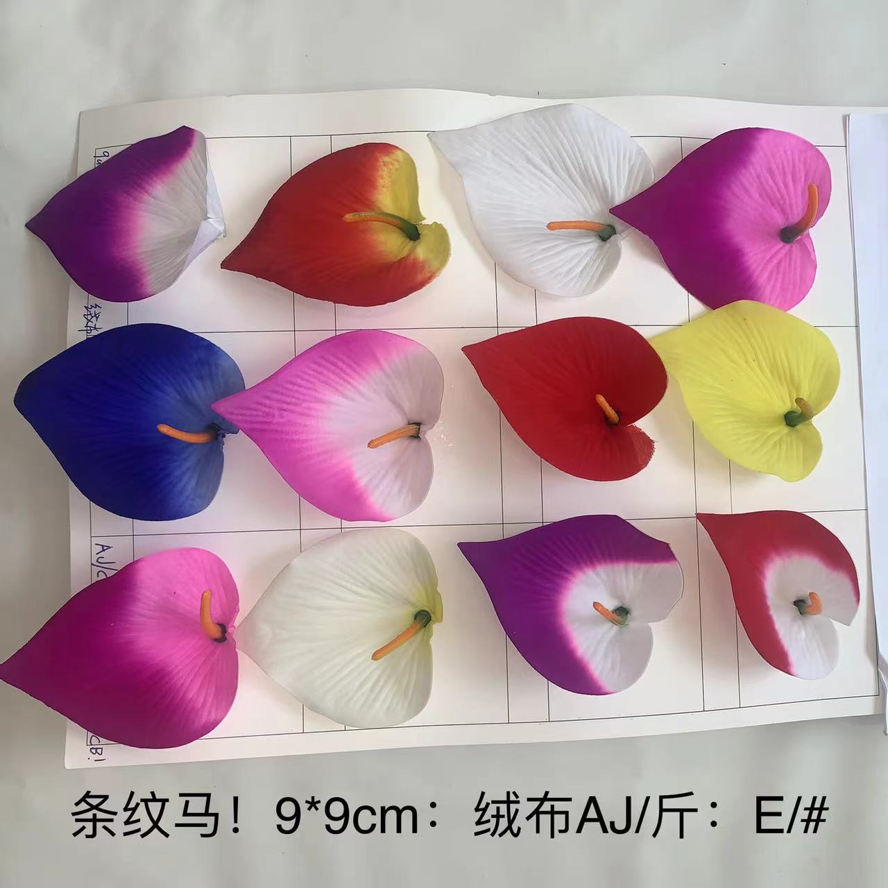 Artificial calla lilies, artificial anthuriums, cheap and beautiful flower heads for indoor landscaping and display wholesale pic 17