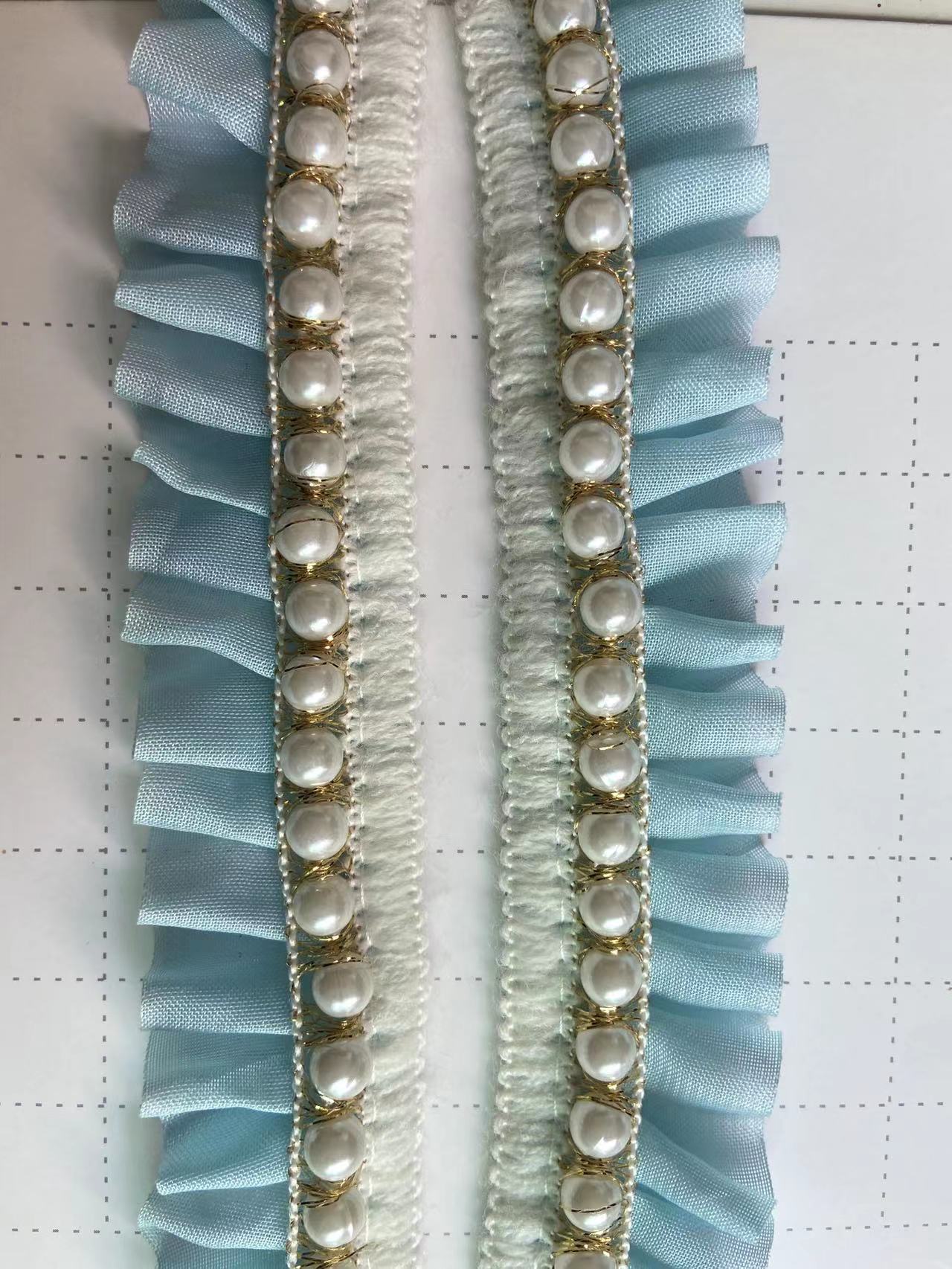 Wholesale of hot-selling lace, pearl lace, chiffon, pleated chanel-style lace accessories and decorative webbing pic 39