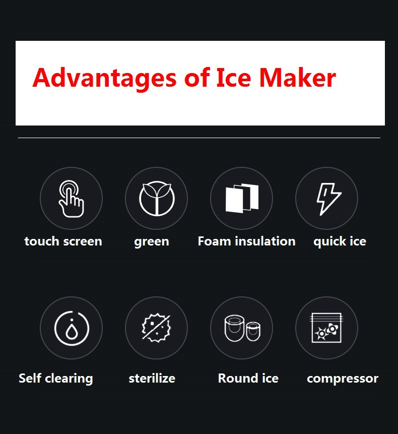 Cross-border e-commerce export milk tea shop ice cube machine ice maker machine automatic household ice maker pic 14