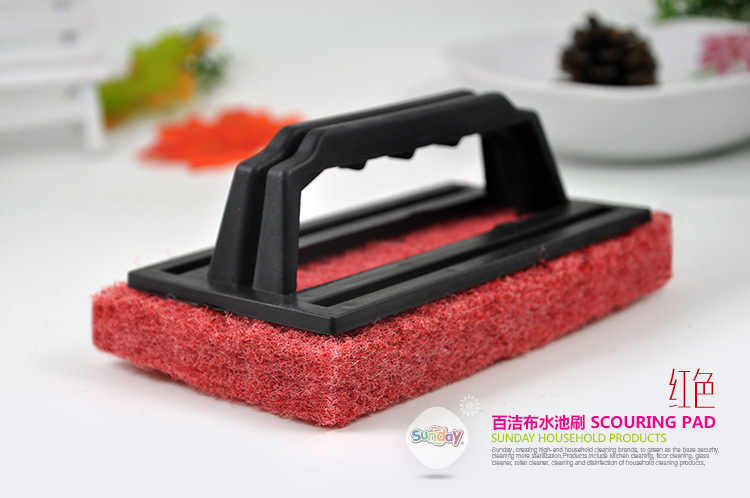 sunday水池刷浴缸刷地板除垢灶台浴缸清洁百洁布水池清洁刷详情15