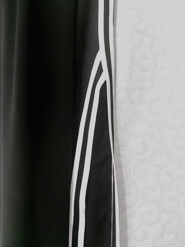 Nuevo estilo simple moda mujer manga corta larga corte abierto vestido con insertos puños con insertos temperamento casual cuello redondo pic 3