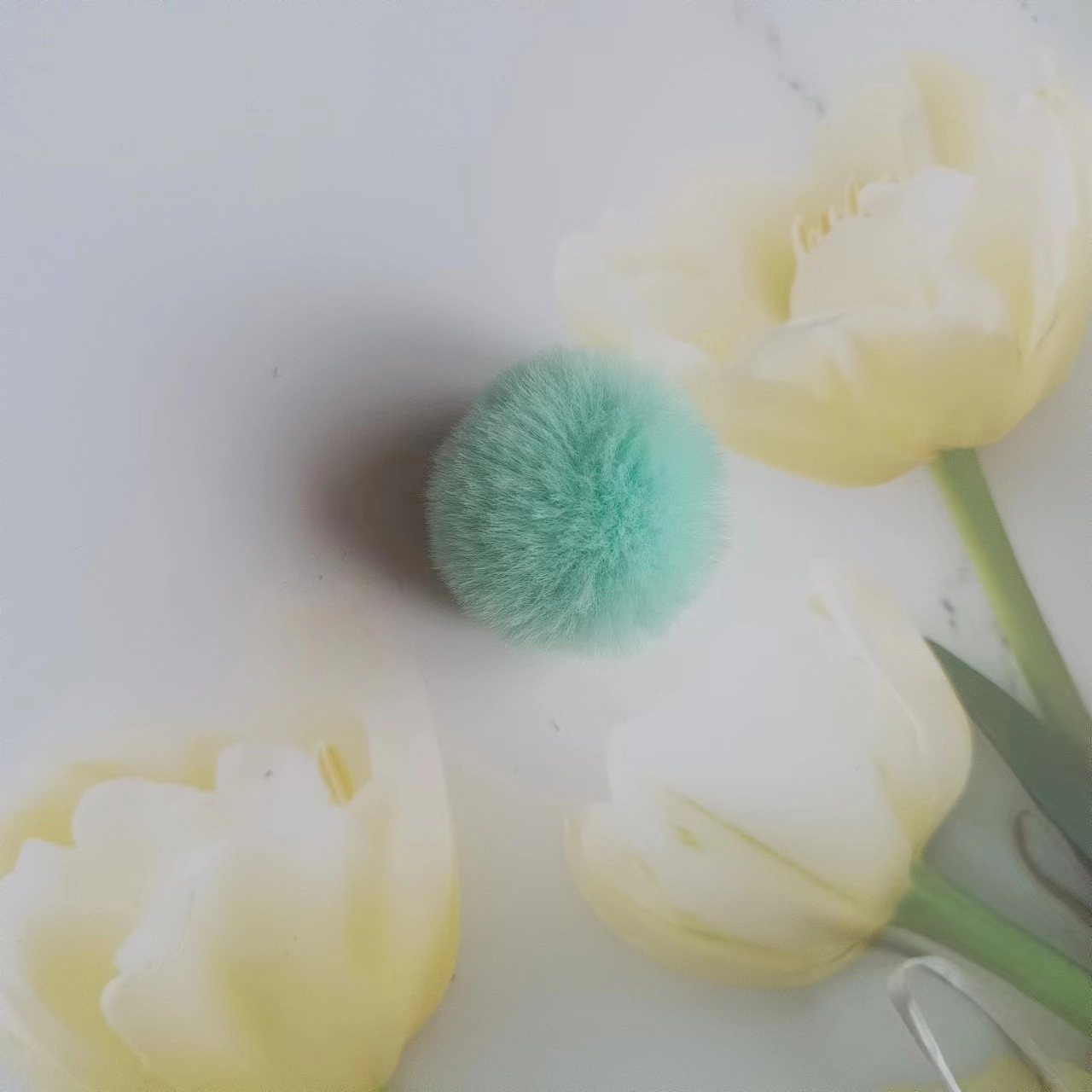 批发3-5厘米仿兔毛小毛球服饰鞋帽毛绒辅料头饰发夹diy毛球配件详情12