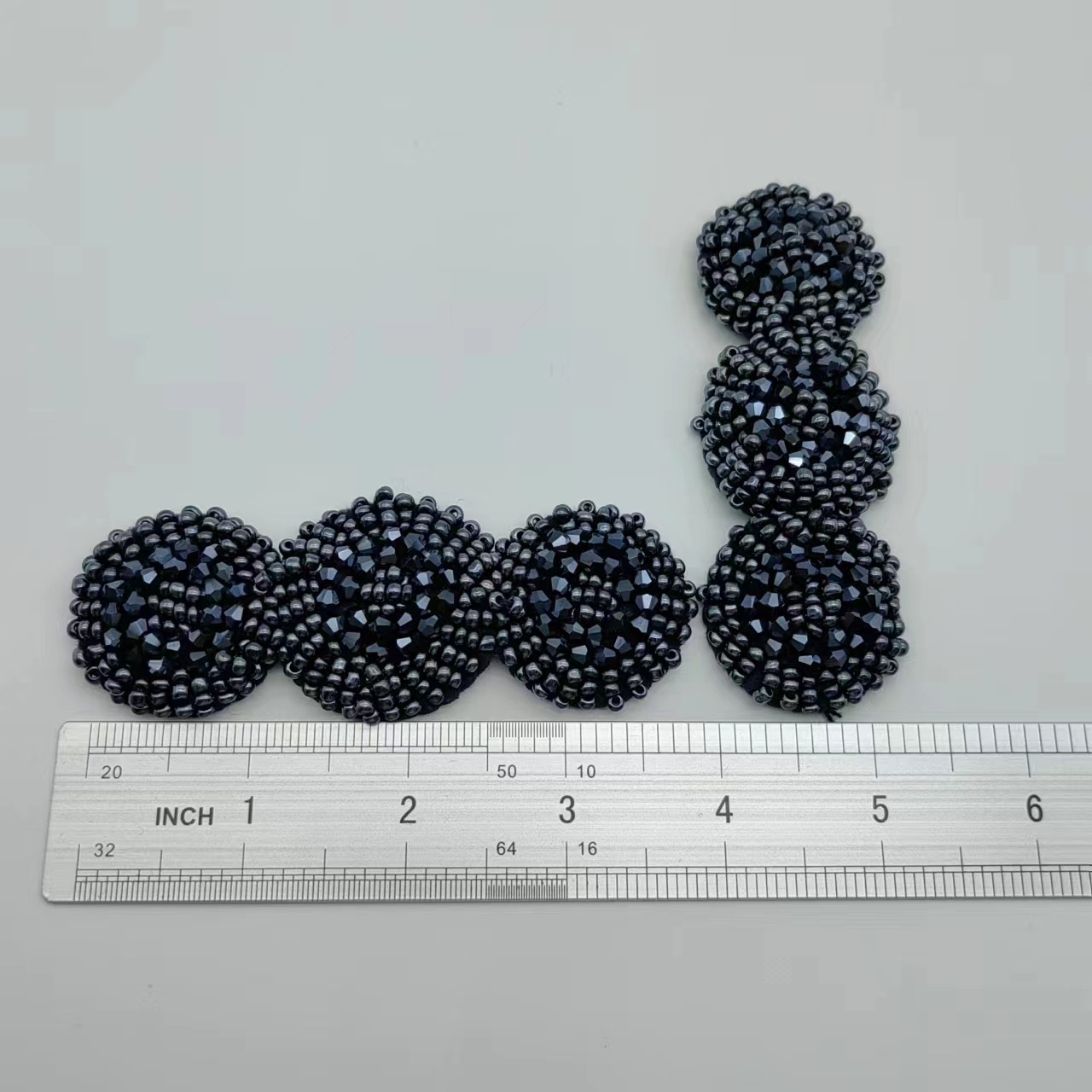 跨境手缝珠子鞋配件几何圆形民族风鞋帽diy配饰手工服装辅料现货详情6