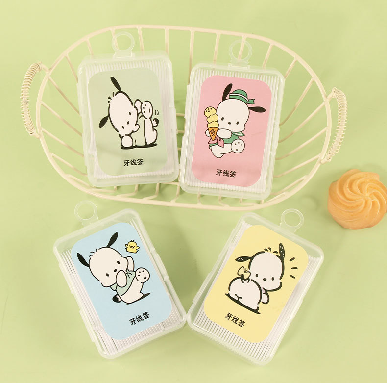 三丽鸥牙线超细口腔护理牙线棒一次性高级卡通塑料盒装经典牙线棒详情12