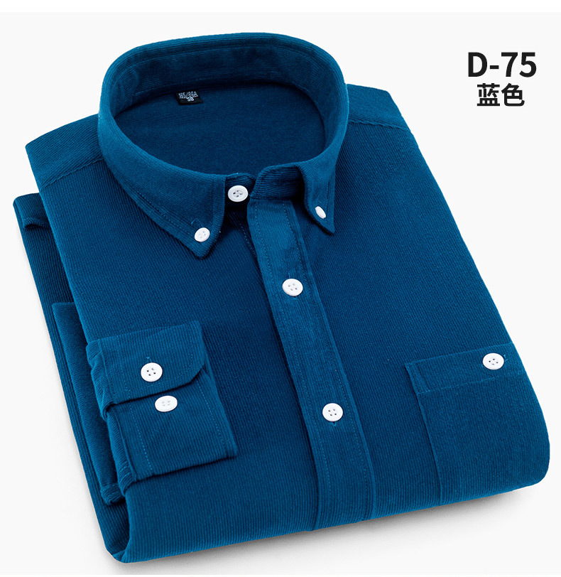 Camisa de pana otoño manga larga plus cotton coat hombre negocios casual top camisa sin escaldor coat hombre al por mayor pic 15