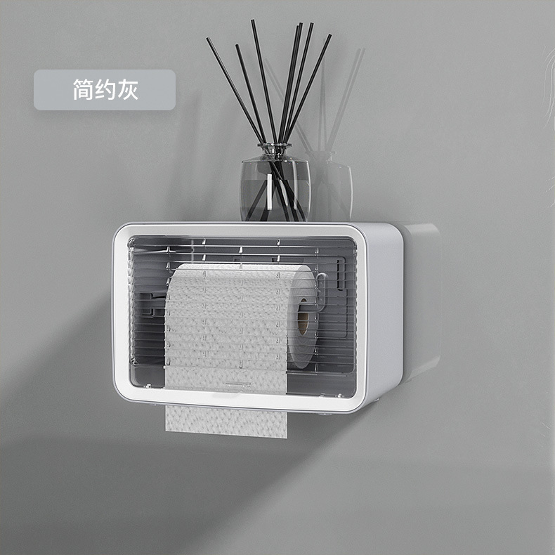 The new bathroom blinds, wall-mounted tissue box, with functions such as visible retractable paper size storage and drawers pic 27