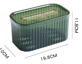 晶透纸巾盒轻奢客厅办公茶几桌面纸巾盒多功能遥控器收纳盒抽纸盒详情1