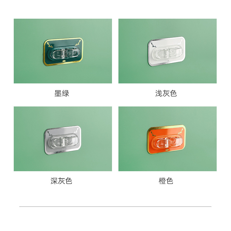 Light luxury aesthetic, neat storage, compact and convenient, no need for drilling, installation design, rectangular Nordic pattern wire winding sticker pic 11