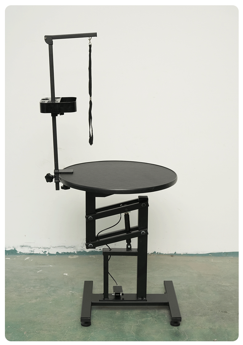 Pet hydraulic lifting grooming table, folding portable table for cats and dogs, hairdressing and trimming table, freely rotating grooming table pic 11