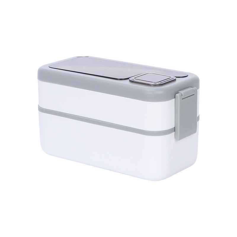 轻食沙拉餐盒跨境饭盒密封创意时尚便当盒带酱料盒配餐具双层分格详情15