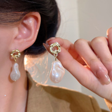 New Chinese-style vintage purple enamel earrings for women, unique and high-end earring, 2025 new retro earrings pic 7