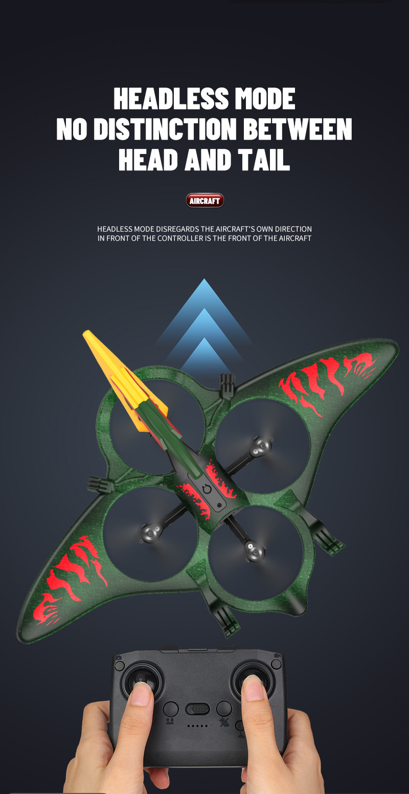 翼龙泡沫飞机人机带灯光飞行器战斗机儿童遥控飞机玩具批发详情4