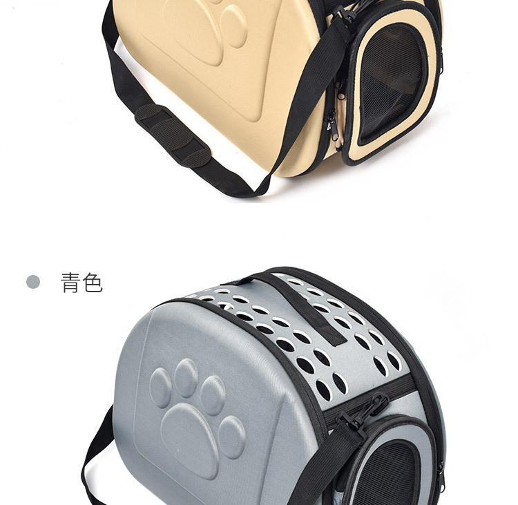 Pet supplies such as dog cages can be carried out with small cat and dog cages. Foldable, portable, breathable, crossbody bag for cross-border use pic 7