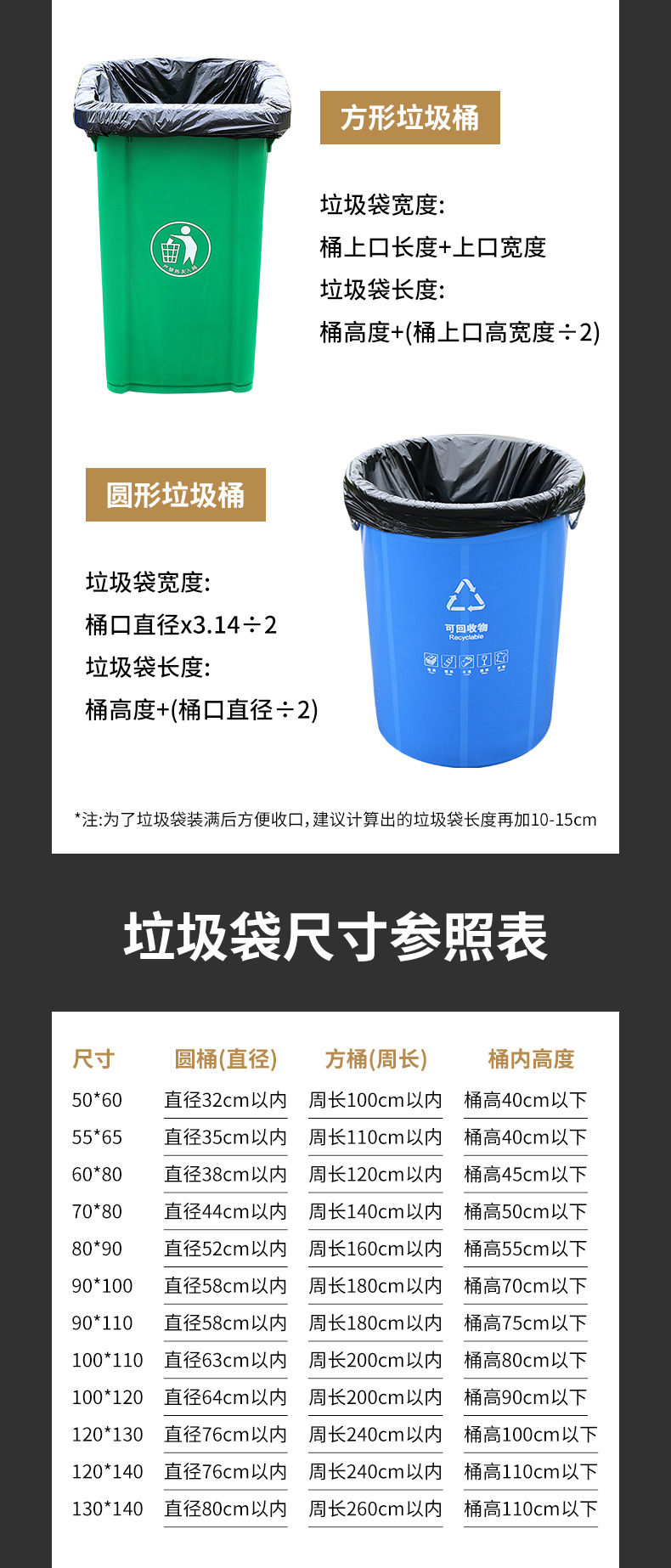 大垃圾袋加厚黑色酒店物业超大塑料袋加厚平口式工业用批发特厚详情9