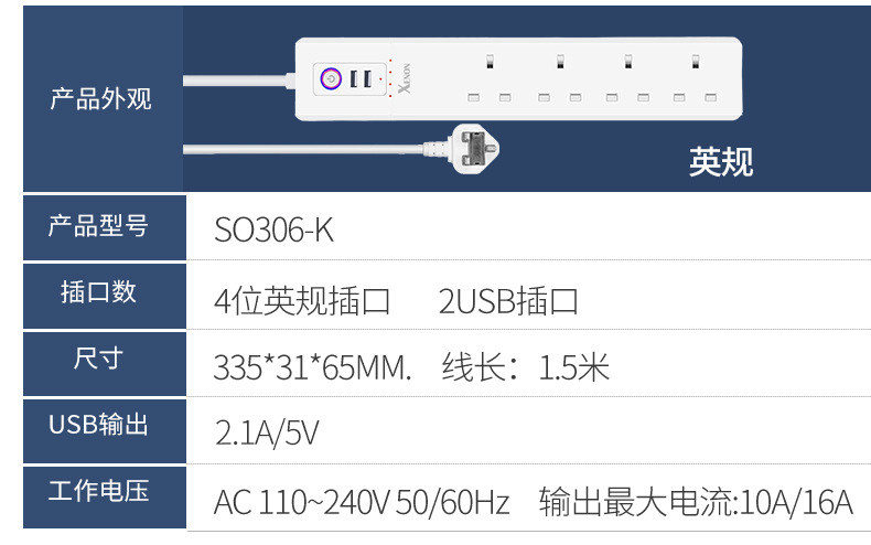 Tuya wifi Smart Socket Zigbee3.0 Timed Power Strip, American, European, British, Australian, Japanese, Spanish and European standard smart power strip pic 7
