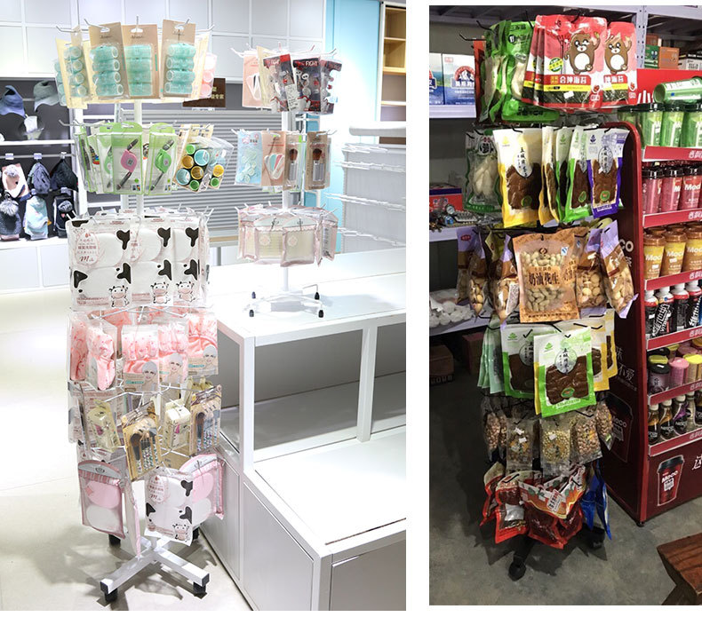 旋转展示架挂货架五层七层地摊架夜市袜子促销架子批发饰品展示架详情7