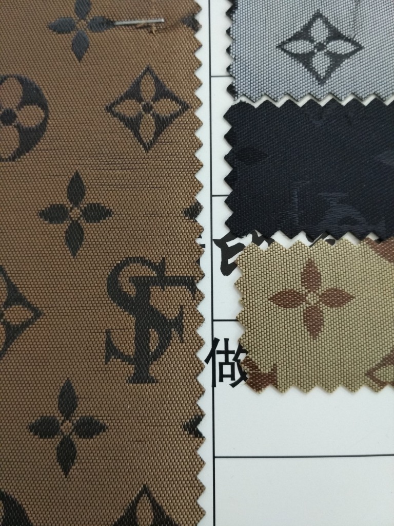 Best-selling multi-color jacquard fabric with small flowers, 60-micron thick sheepskin jacquard foam fashionable backpack, handbag and briefcase pic 3