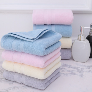 Pure cotton towel manufacturer, adult face wash, household thickened daily necessities, water-patterned pure cotton 32-ply towel wholesale, logo pic 5