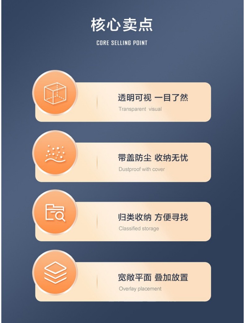 桌面防尘证件收纳盒A4文件资料整理盒户口本放重要证书防潮档案袋详情3