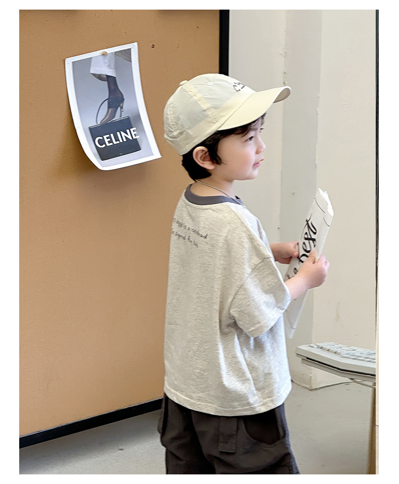 夏款童装儿童短袖T恤男童纯棉圆领上衣韩版宝宝可爱小狗半袖夏装详情24