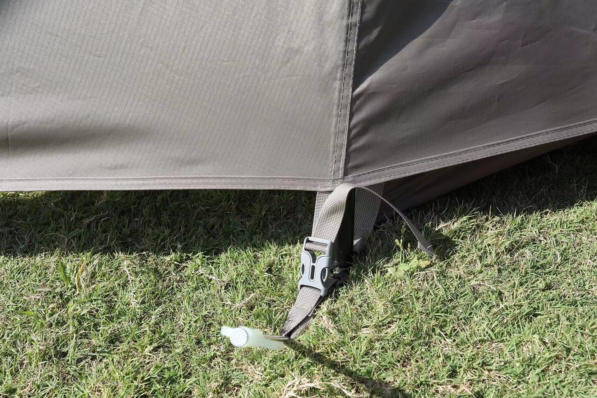 Outdoor camping and barbecue ridge tent, two-bedroom, one-living-room moisture-proof automatic tent, mountain climbing and camping, family play tent pic 11