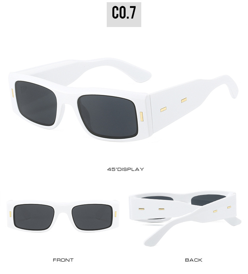 New square-framed sunglasses, European and American fashion square ins style, unisex personalized sunglasses, cross-border eyewear wholesale pic 13