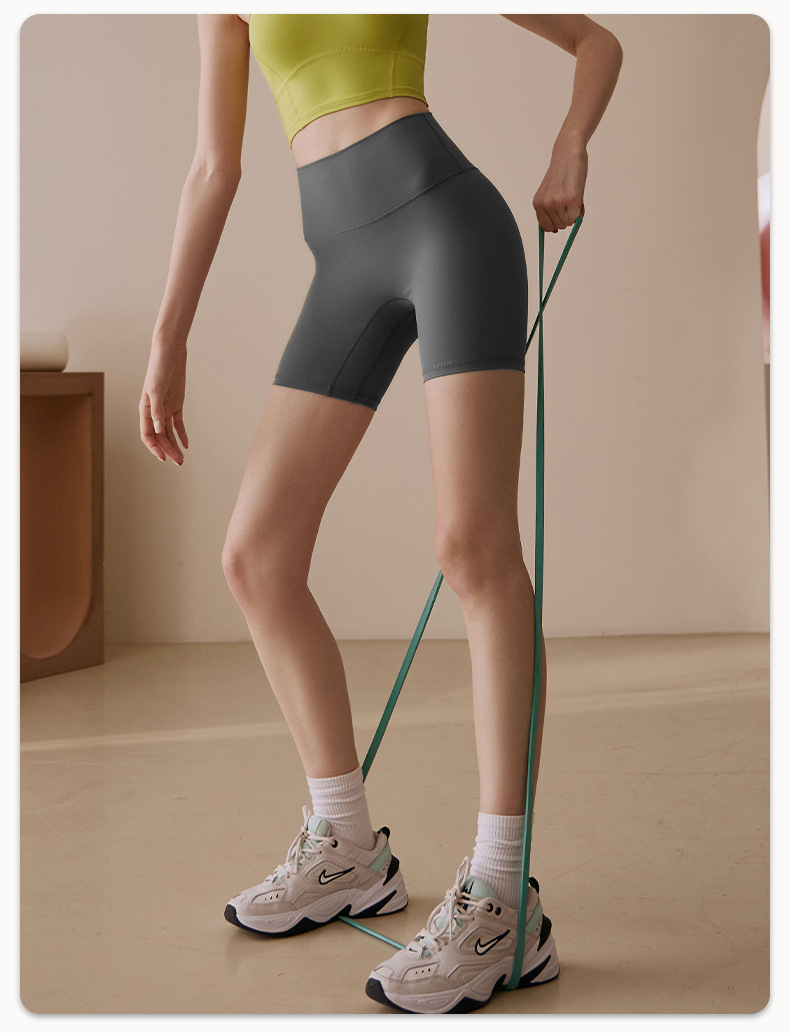 lulu sports shorts for women wholesale summer running sports anti-exposure base high-elasticity tight yoga three-inch pants for women pic 10