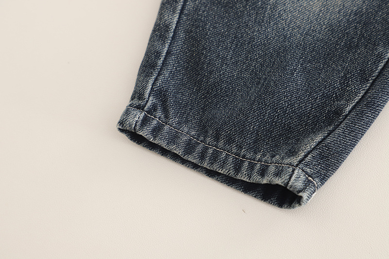 Niño niño guardarropa niño primavera otoño 2025 niño niño rayas polo manga larga jeans traje de moda fábrica pic 14