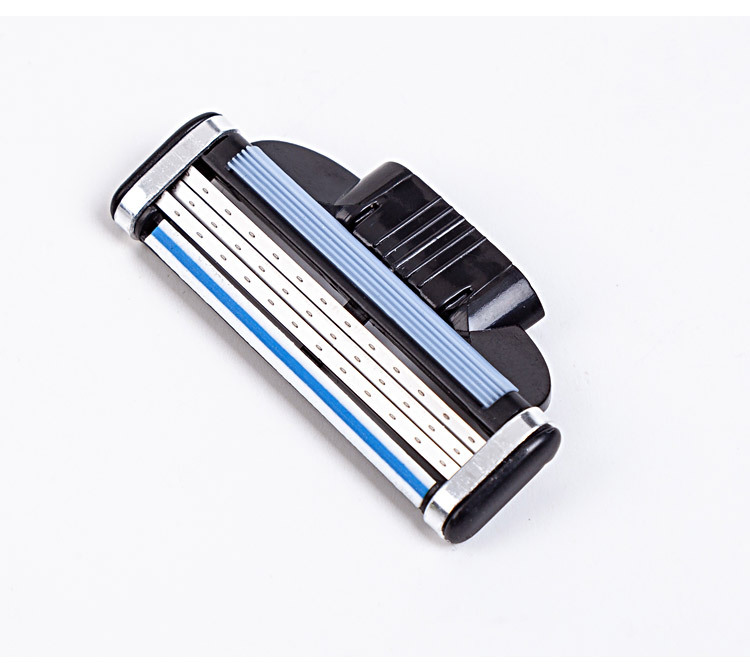 跨境外贸三层刀片手动剃须刀男刮胡刀吉利锋束3层刀头刀架工厂价详情4