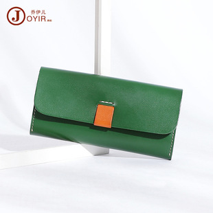 复古真皮女士钱包 韩版时尚手机包头层牛皮rfid长款钱包 purse详情6