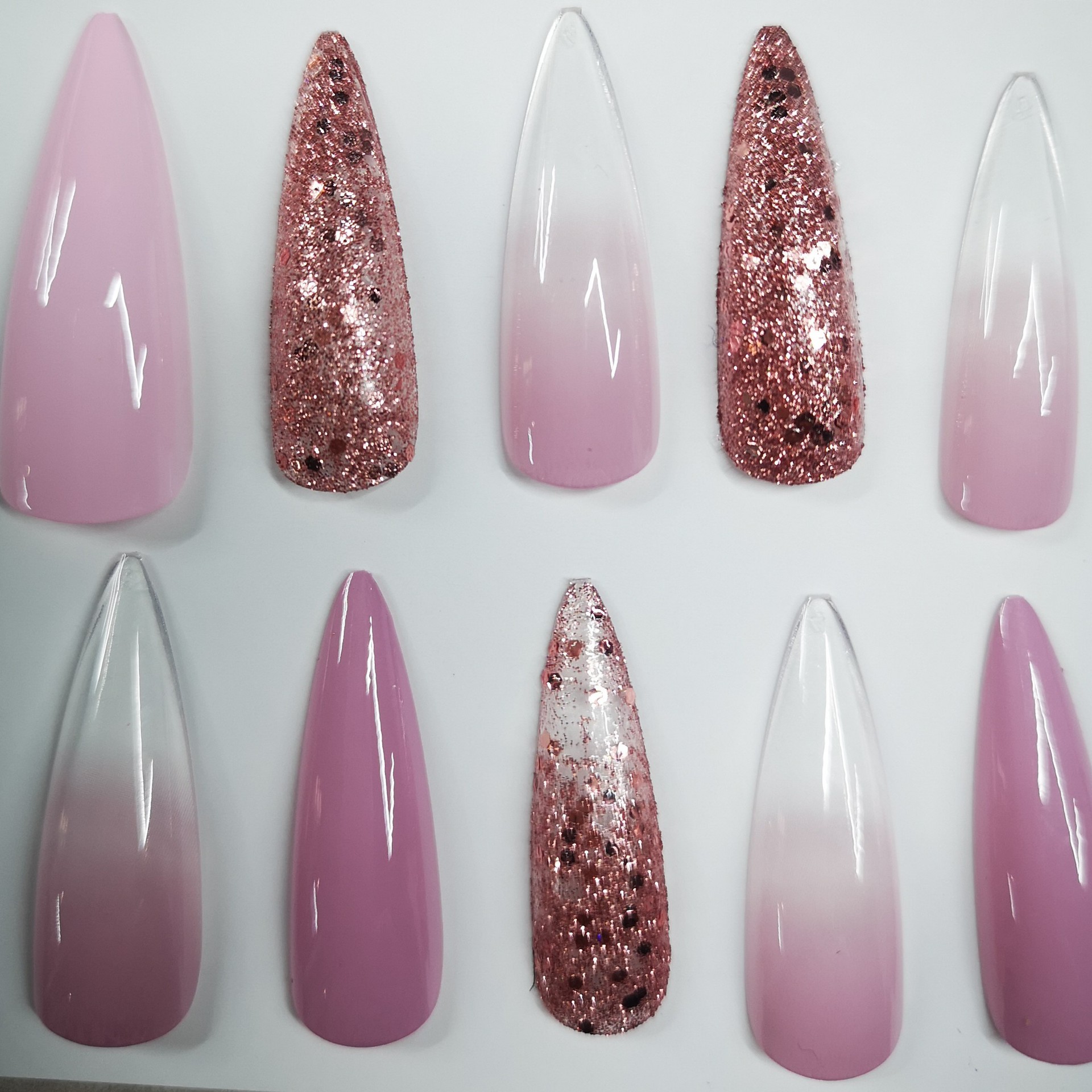 30 pieces of artificial nails, finished nail pieces, extended ballet nails, almond nail patches, wearable nails, cross-border European and American stock pic 41