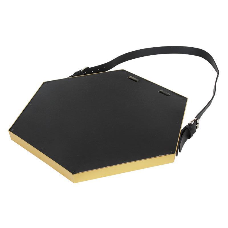 In stock, there are hexagonal decorative mirrors with gold edges, irregularly shaped mirrors, wall-mounted mirrors without drilling, and decorative mirrors for living rooms and bedrooms pic 6