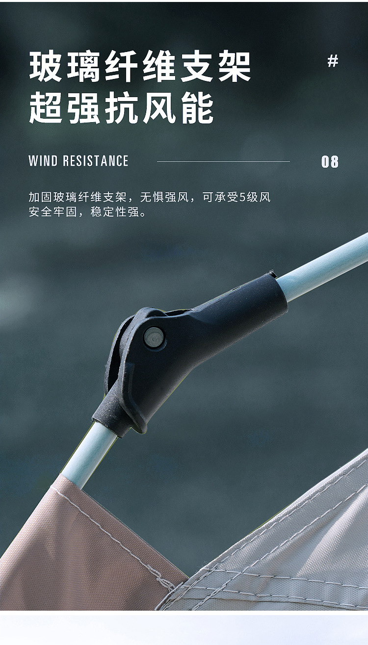 Dacheng Tent Outdoor Camping Fully automatic cross-border tent Camping 2-3-4 person tent Quick opening outdoor sun protection pic 18