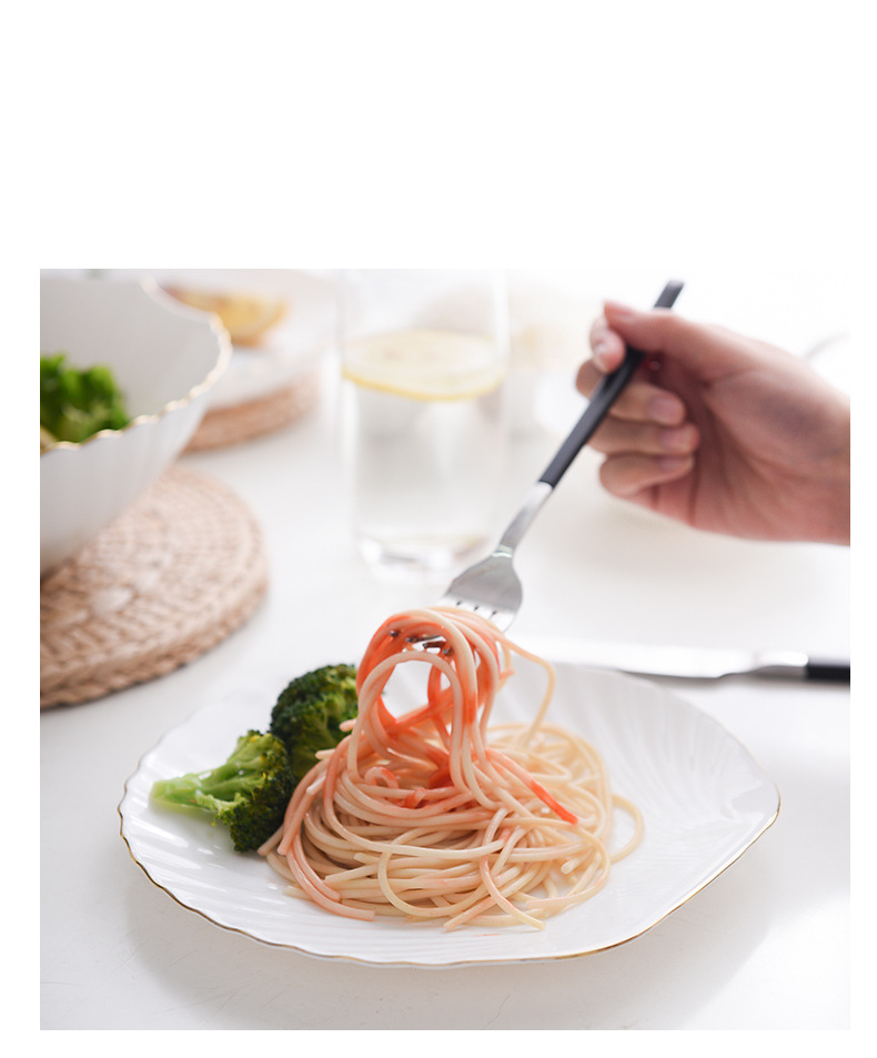 【 White Jade Glass Porcelain Pure White Shell Series 】 Tempered glass Creative bowls, plates and tableware for home use, deep plates for dishes and coffee pic 8