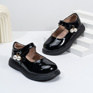 女童皮鞋2024新款红色公主鞋春夏季宝宝小女孩平底单鞋儿童软底鞋详情3