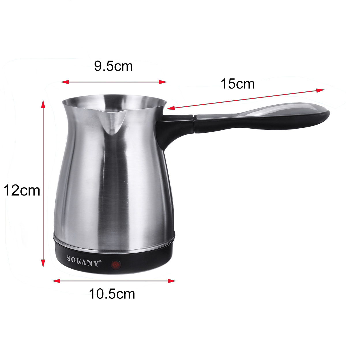 SOKANY214 Turkish coffee pot electric kettle for brewing yellow wine and hot milk tea, eco-friendly stainless steel coffee pot kettle pic 8