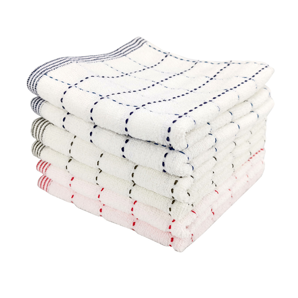 Cross-border best-selling pure cotton absorbent thickened towels, pure cotton hand towels, cleaning towels, placemats, napkins, dishwashing hand towels pic 5