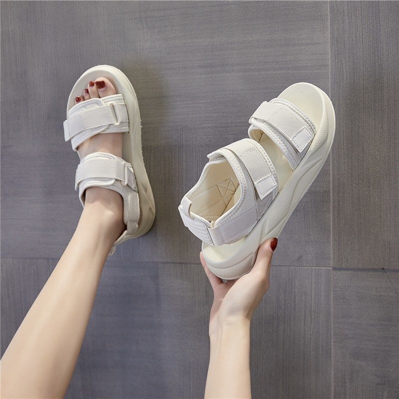 凉鞋女夏2024年新款女士夏季平底爆款小香风厚底凉鞋女鞋运动凉鞋详情40