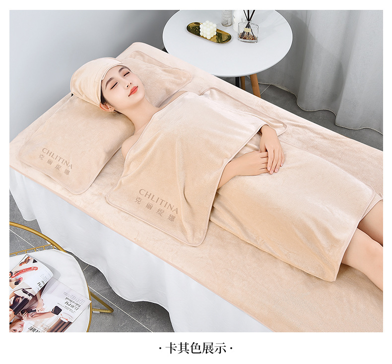 Beauty salon-specific towels with logo, beauty salon towels, bed towels, bath towels, bath skirts, fine fibers, soft and absorbent pic 49