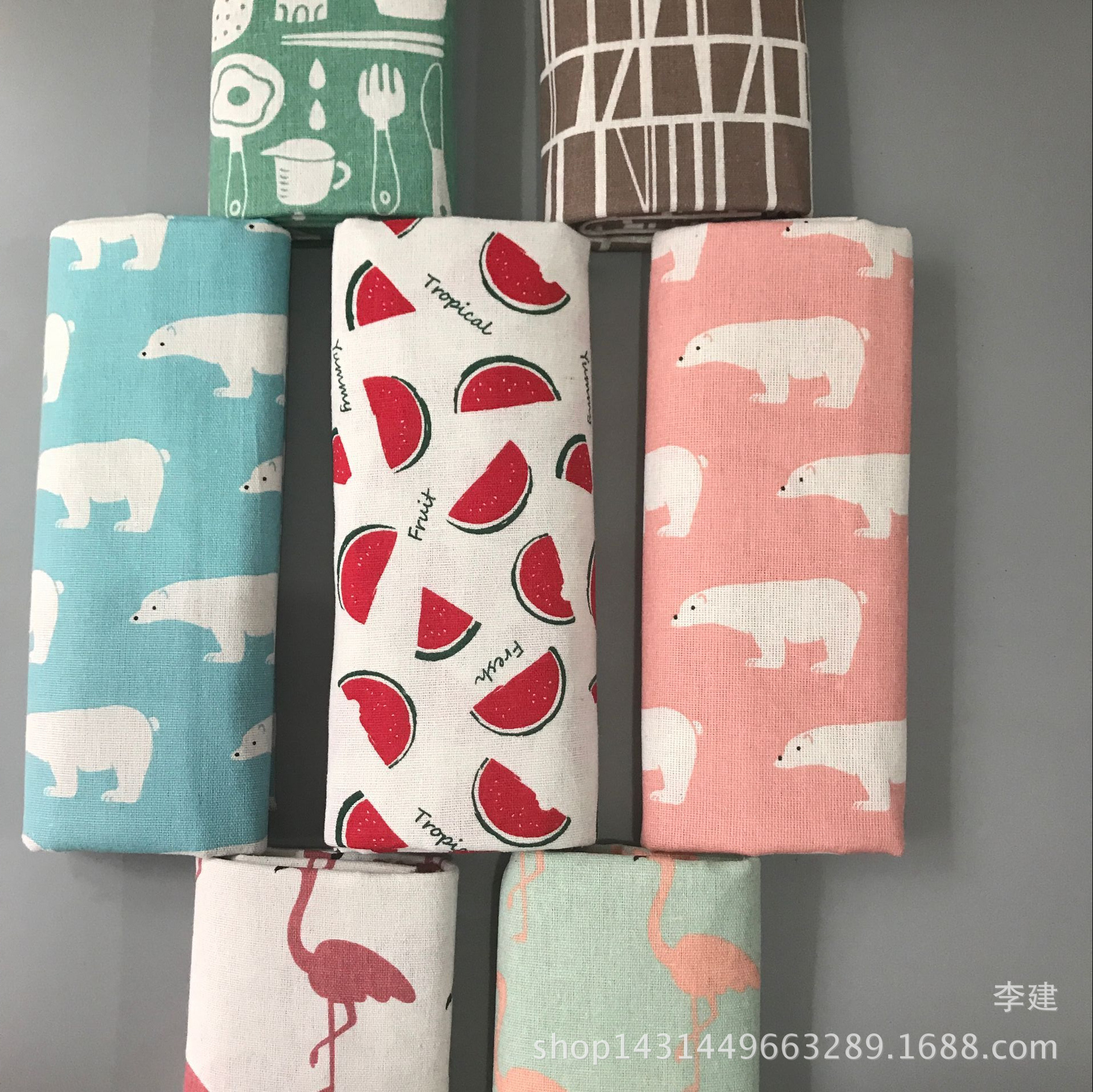 Jianxiang Textile Factory supplies linen printed Nordic-style tablecloths, cushions, aprons and storage bags, which can be made into PE film pic 72
