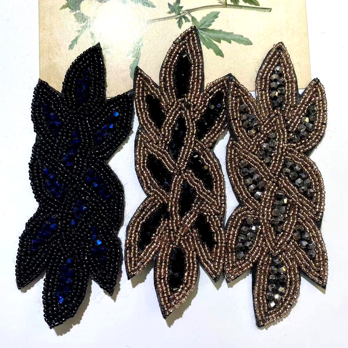 欧美热销款发箍配件气质复古发饰配件手工串珠水晶配饰厂家直销批详情11