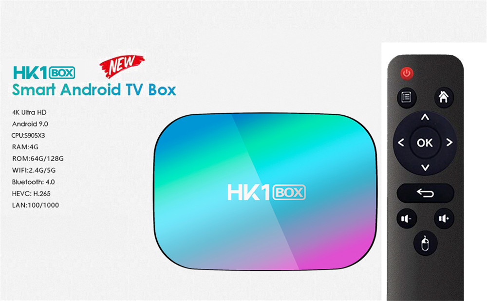 صندوق HK1 Box S905x3 أندرويد 9.4G +128GB جهاز تشغيل الشبكة بلوتوث TVBOX pic 8