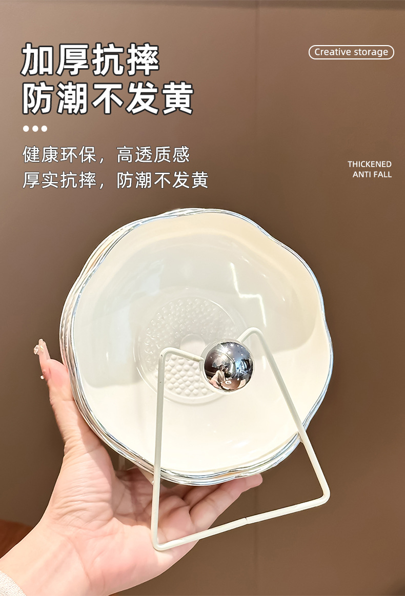 Bone-spitting plate, household bone-spitting plate, table snack plate, light luxury and exquisite small plate, fruit shell residue plate, garbage plate pic 3