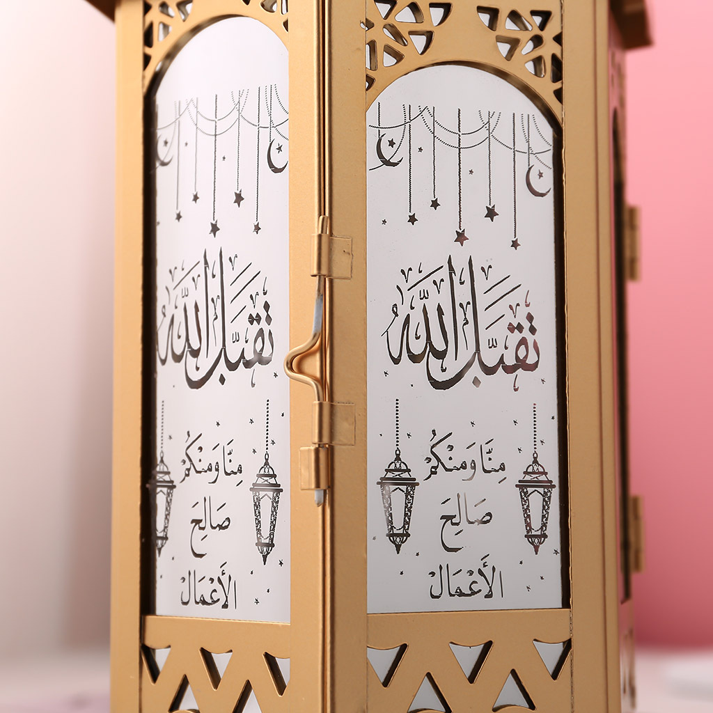 Ranadan Ramadan lantern, Eid al-Fitr ironwork metal display typhoon lantern handicraft, Arab lantern pic 17