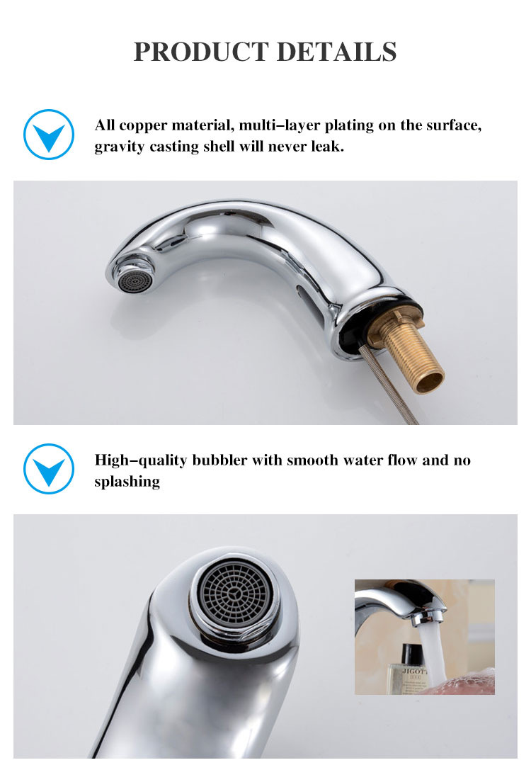 Automatic bathroom sensor faucet, intelligent sensor hot and cold adjustment basin faucet, infrared sensor hand wash pic 37