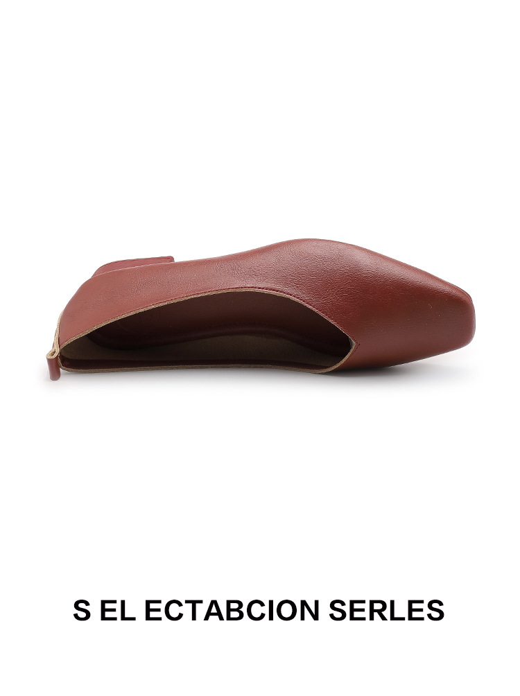 外贸跨境新款小方头浅口女士单鞋软底V口纯色工作鞋117-1#详情31