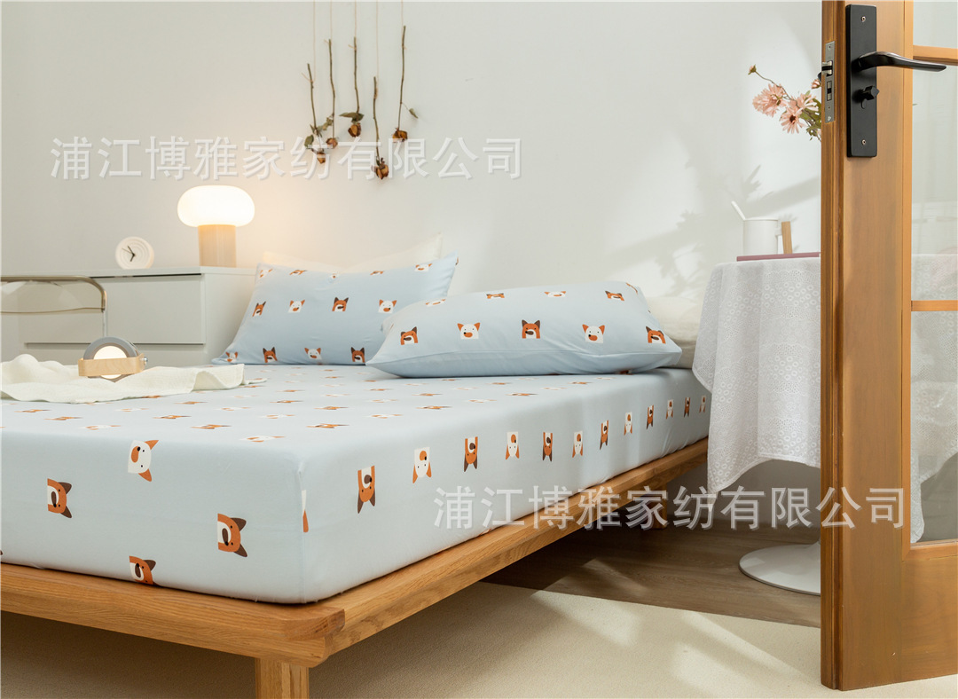 The manufacturer supplies wholesale summer bed sheets, bed covers, single pieces, mattress protection covers, three-piece sets, and washable covers pic 14