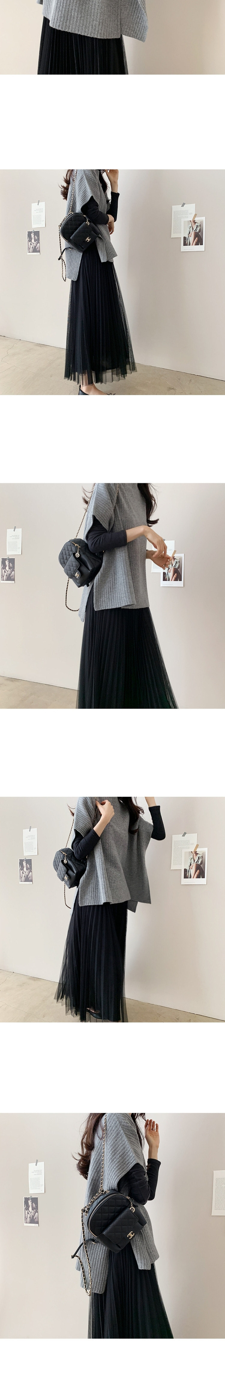 Elegant and mature cape sweater, cape coat, new autumn Japanese and Korean knitted sweater top, loose and slimming, large size pic 3