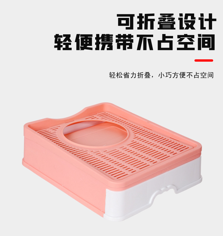 Pet cat litter box, fully enclosed drawer-type anti-splash cat toilet, extra-large foldable top-in cat litter box pic 6