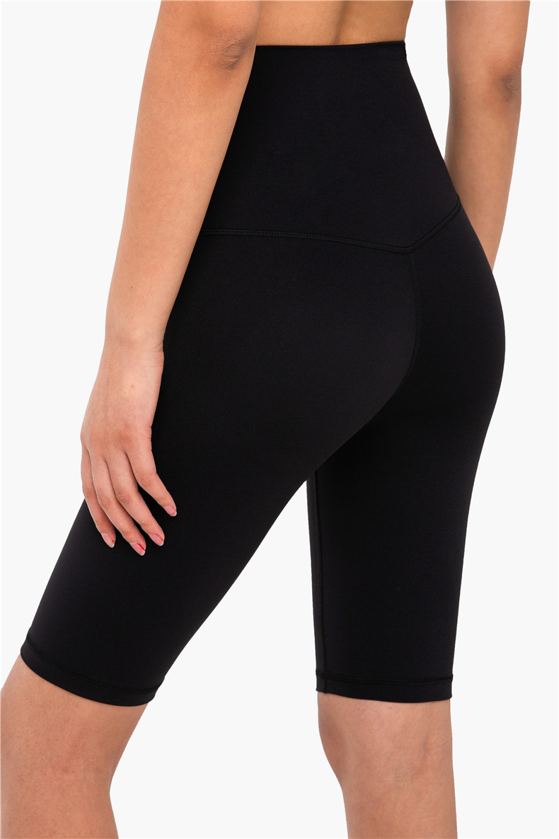 Aidu NULS 5-point nude yoga pants for women, summer tight-fitting yoga wear without a T-shirt, high-waisted and hip-lifting fitness yoga shorts pic 63